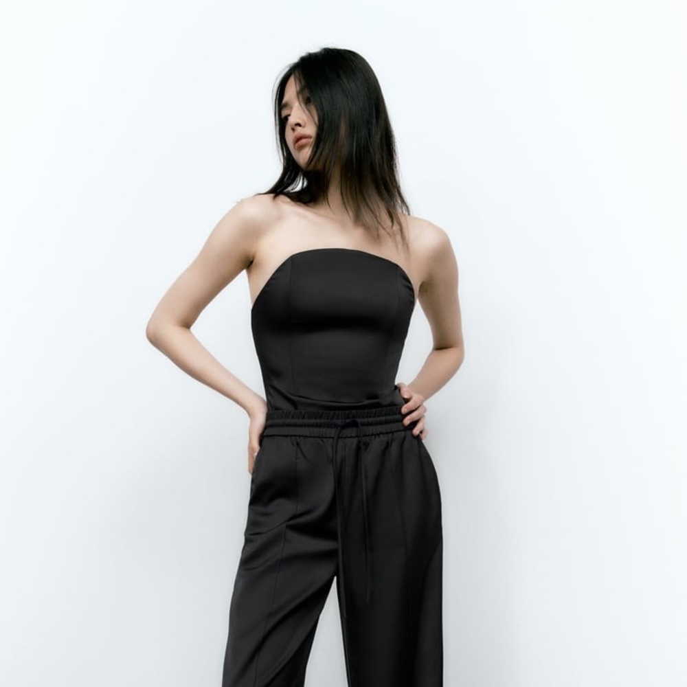 ZARA SATEEN BODYSUIT